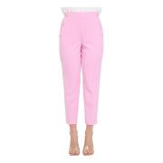 Cropped Trousers ViCOLO , Pink , Dames