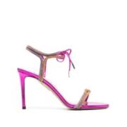 Kristalversierde sandalen Aquazzura , Pink , Dames