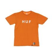 Rust Streetwear Logo Essentials T-Shirt HUF , Orange , Heren