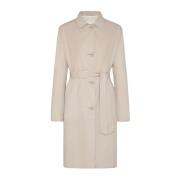 Hazelnoot Cashmere Ceintuurmantel Kiton , Beige , Dames