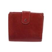 Pre-owned Leather wallets Chanel Vintage , Red , Dames