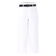 Cropped Trousers Kocca , White , Dames