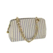 Pre-owned Canvas chanel-bags Chanel Vintage , Blue , Dames