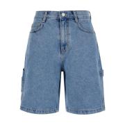 Denim Shorts Dunst , Blue , Dames