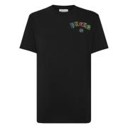 Zwarte T-shirts en Polos Philipp Plein , Black , Heren