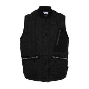 Vests Stone Island , Black , Heren