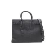 Pre-owned Leather handbags Yves Saint Laurent Vintage , Black , Dames