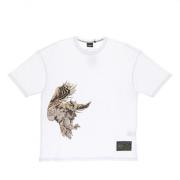 Echte Uil Tee Over Wit Dolly Noire , White , Heren