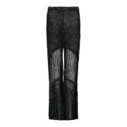 Starlet Gebreide Broek - Zwart Mes Demoiselles , Black , Dames