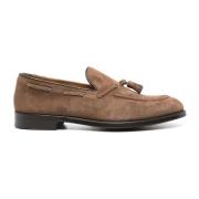 Bruine Suède Kwastloafers Doucal's , Brown , Heren