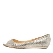 Pre-owned Fabric flats Jimmy Choo Pre-owned , Gray , Dames