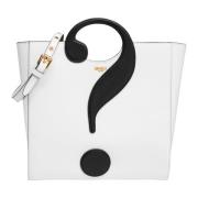 Question Mark Tote bag Moschino , White , Dames