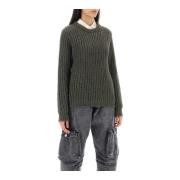 Round-neck Knitwear MVP wardrobe , Green , Dames