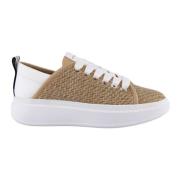 Leren Gevlochten Sneakers Alexander Smith , Brown , Dames