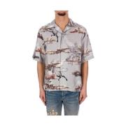 Pegasus Bowling Shirt Amiri , Gray , Heren