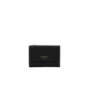 Klassieke Leren Portemonnee Emporio Armani , Black , Dames