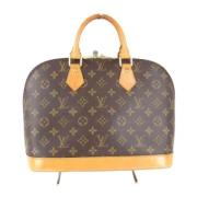 Pre-owned Canvas handbags Louis Vuitton Vintage , Brown , Dames