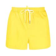 Gele Icon Logo Zwembroek Dsquared2 , Yellow , Heren