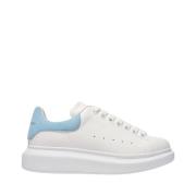 Wit/Poederblauw Leren Oversized Sneakers Alexander McQueen , White , D...