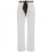 Cropped Trousers Elisabetta Franchi , White , Dames