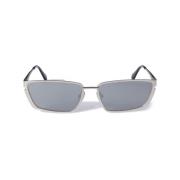 Zilveren Zonnebril voor dagelijks gebruik Off White , Gray , Unisex