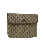 Pre-owned Canvas gucci-bags Gucci Vintage , Beige , Dames