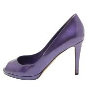 Pre-owned Leather heels Sergio Rossi Pre-owned , Purple , Dames