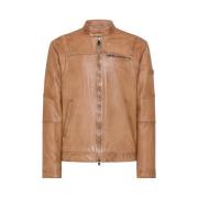 Leather Jackets Peuterey , Brown , Heren