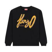 Klassieke Logo Sweatshirt Kenzo , Black , Dames