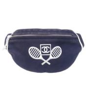 Pre-owned Canvas crossbody-bags Chanel Vintage , Blue , Unisex