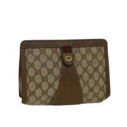 Pre-owned Canvas gucci-bags Gucci Vintage , Beige , Dames