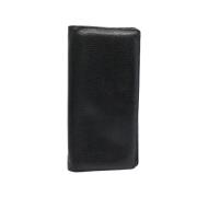 Pre-owned Leather wallets Louis Vuitton Vintage , Black , Dames