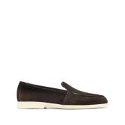 Donkerbruine Malibu Sneakers Santoni , Brown , Heren