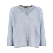 V-neck Knitwear Panicale , Blue , Dames