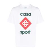 Klassieke Crewneck T-shirts en Polos in Wit Casablanca , White , Heren