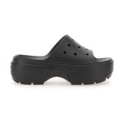 Zwarte Sandalen Crocs , Black , Dames