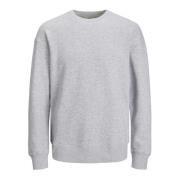 Basic Star Sweatshirt Pullover Jack & Jones , Gray , Heren