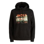 Sweatshirts Hoodies Jack & Jones , Black , Heren
