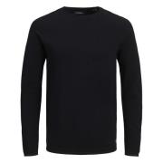 Klassieke Heren Katoenen Trui Jack & Jones , Black , Heren