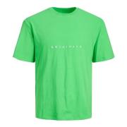 Copenhagen Korte Mouw Geborduurd T-Shirt Jack & Jones , Green , Heren