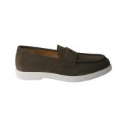 Olijf Suède Heren Loafer Calce , Green , Heren