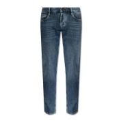 Jeans met toelopende pijpen Emporio Armani , Blue , Heren