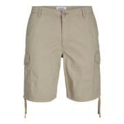 Stijlvolle Cargo Shorts met Veel Zakken Jack & Jones , Beige , Heren