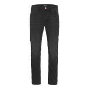 Klassieke Tapered Jeans met 5-Pocket Stijl Jack & Jones , Black , Here...