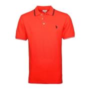 Barney Polo Shirt voor Mannen U.s. Polo Assn. , Red , Heren