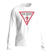 Original Logo Longsleeve Shirt Guess , White , Heren