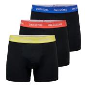 Sportieve Hipster Boxershorts 3 Pack Only & Sons , Multicolor , Heren