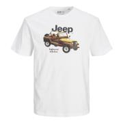 Avontuur Jeep Logo Shirt Jack & Jones , White , Heren