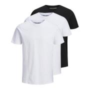 Basic O-Neck T-Shirt 3 Pack Jack & Jones , Multicolor , Heren