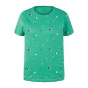 Kortemouw T-shirt met Print Tom Tailor , Green , Dames